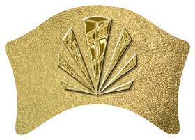 DABAN-602-GD-SH-GD Gold Sunburst Shimmer Gold